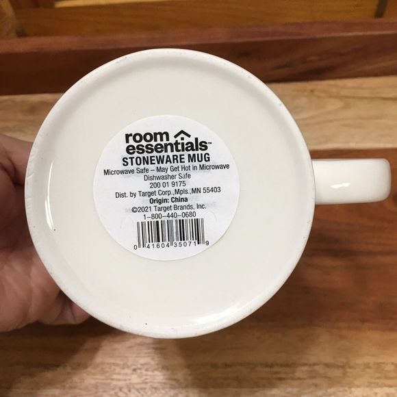 Be Kind Friendly Coffee Mug Cup Room Essentials Stoneware Blue Green Letters - Picture 6 of 7